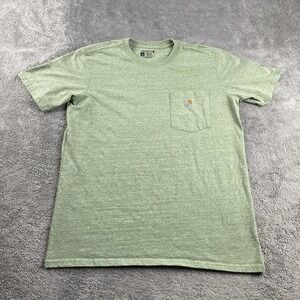 Carhartt‎ Shirt Youth Large 12/14 Green Workwear Pocket Short Sleeve Loose Fit